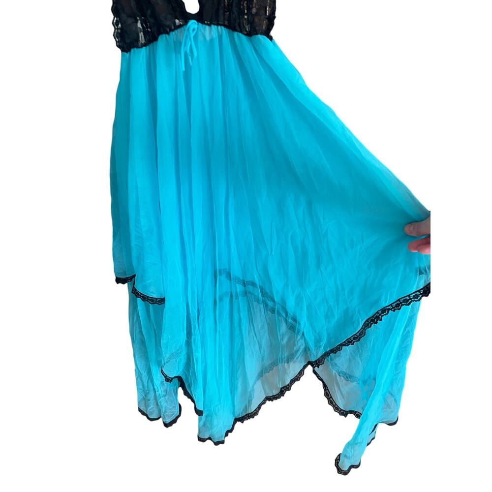 Vintage Jill Andrea New York Lingerie Dress Lace Flowy Fairy‎ Whimsical Medium - Picture 2 of 8
